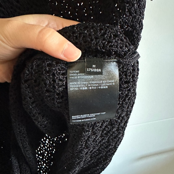 Toteme Bardot-neck open knit top - Picture 9 of 11